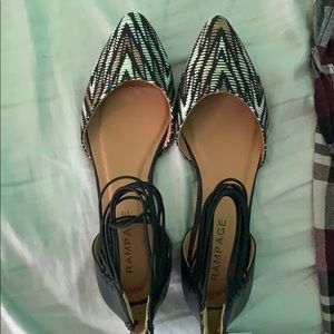 Rampage black/multi color flats